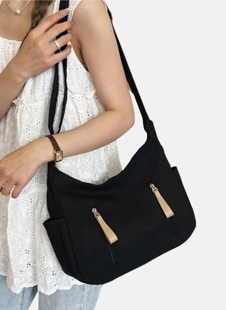 YUNIQEE Black Plain Lifestyle Sling Bag