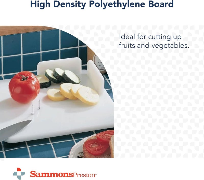 Sammons Preston Hi-D Paring Board - Single Handed Cutting Board with Suction Feet and Corner Guards, 11" Square - Image 3