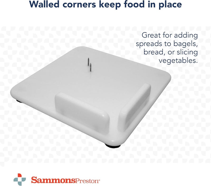 Sammons Preston Hi-D Paring Board - Single Handed Cutting Board with Suction Feet and Corner Guards, 11" Square - Image 5