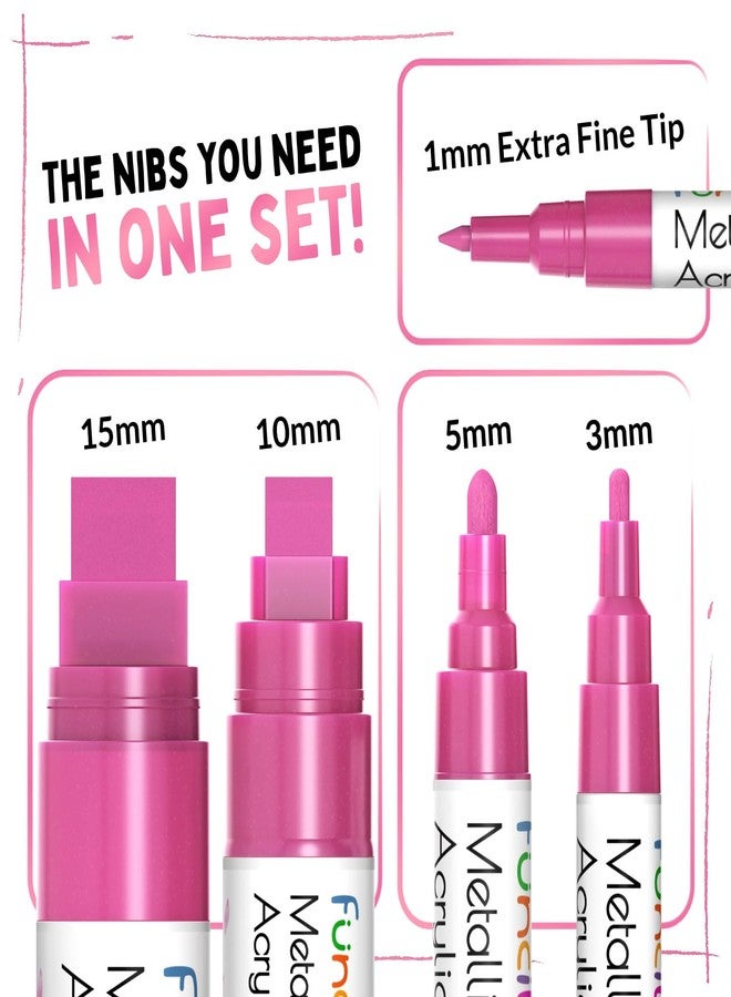 Funcils F - 5 Pink Acrylic - Image 2