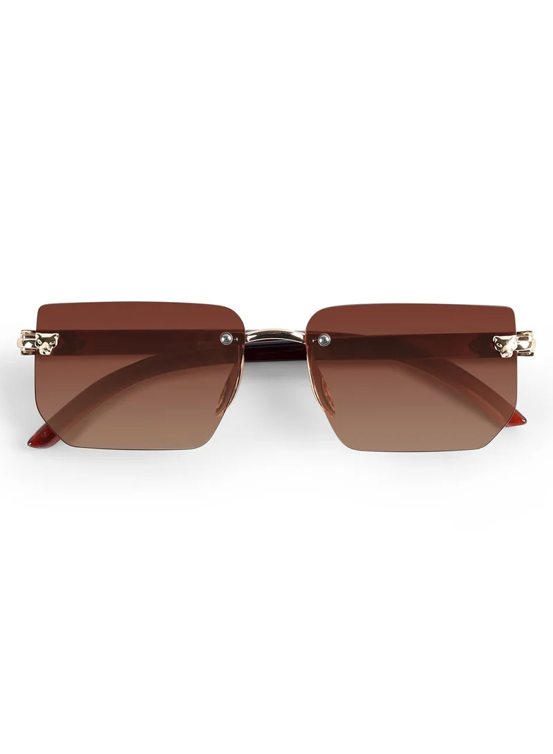 Woggles  Unisex UV Protection Rectangle Sunglasses |Rimless Sunglasses  | Best Price UAE