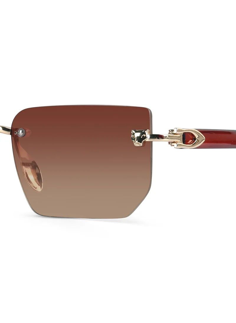 Woggles  Unisex UV Protection Rectangle Sunglasses |Rimless Sunglasses  | Best Price UAE