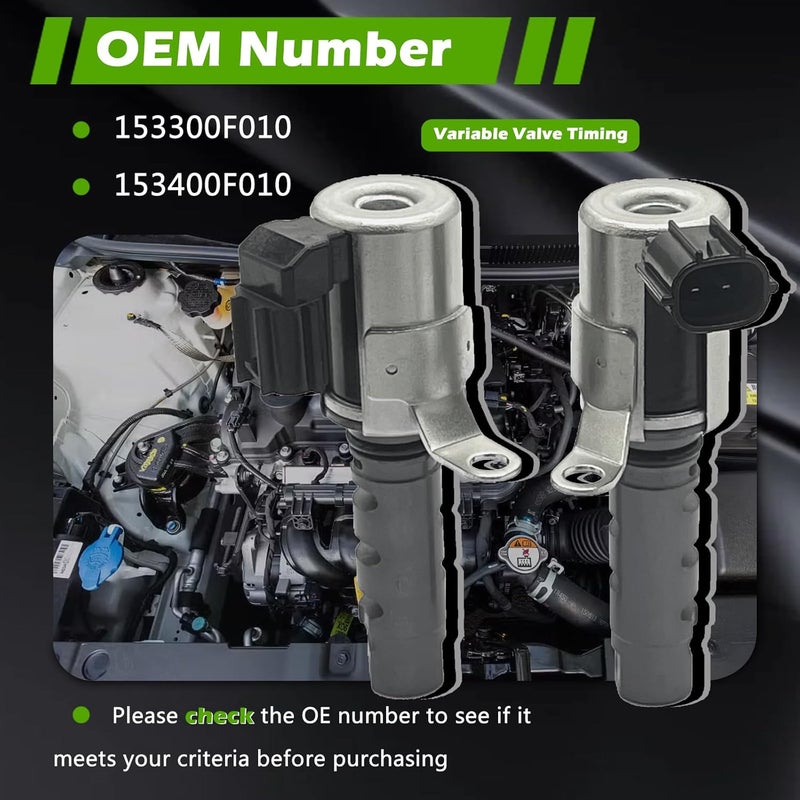 TINGYINGDA زوج من صمامات توقيت الصمامات المتغيرة VVT للزيت لمحرك السيارة اليمين واليسار لسيارات لكزس GS400 GS430 GX470 LS400 LS430 LX470 SC400 SC430 ولتويوتا 4Runner Tundra Land Cruiser Sequoia OE 153300F010 - Image 4