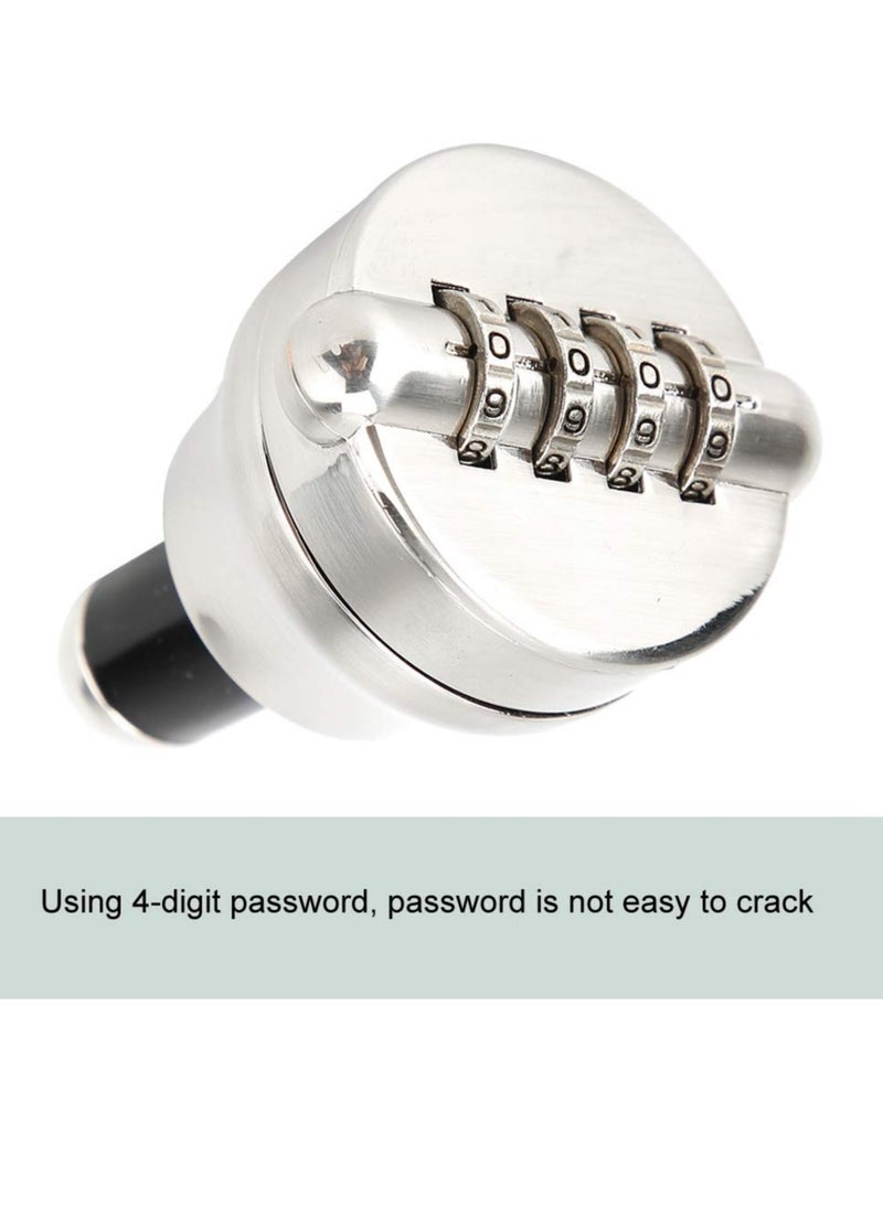 Generic - Wine Bottle Lock with 4-Digit Combination, Zinc Alloy Wine Stopper to Keep Your Wine Fresh and Secure, Ideal for Home and Travel - Image 1
