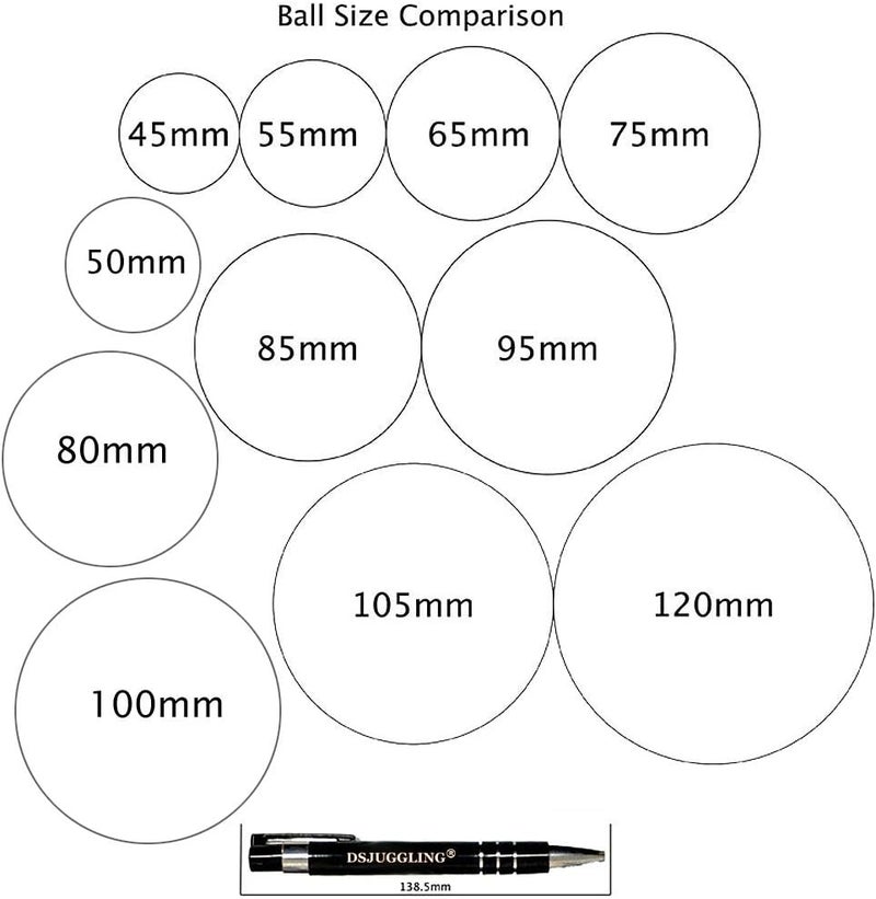 DSJUGGLING 2 Pack 60mm Clear Acrylic Contact Juggling Balls for Beginners & Multiple Balls Contact Juggling - Image 4