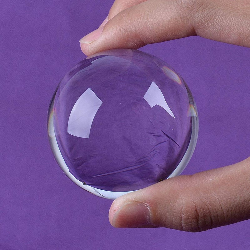 DSJUGGLING 2 Pack 60mm Clear Acrylic Contact Juggling Balls for Beginners & Multiple Balls Contact Juggling - Image 3