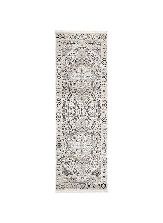 Oliveira Floral Medallion Fringe Runner Rug 2' X 6' Beige - pzsku/Z7086AFEEC86C158C1FA0Z/45/_/1693486422/909ead26-c9c8-4e54-8e69-519a8e5e22aa