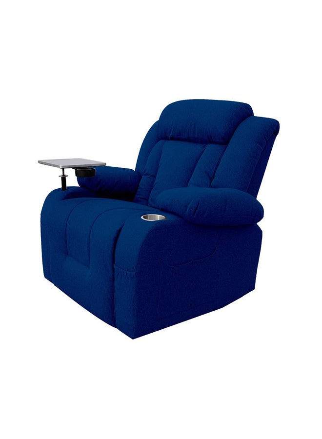 In-House Linen Cinematic Recliner Chair with Laptop Table & Cups Holder - Image 2