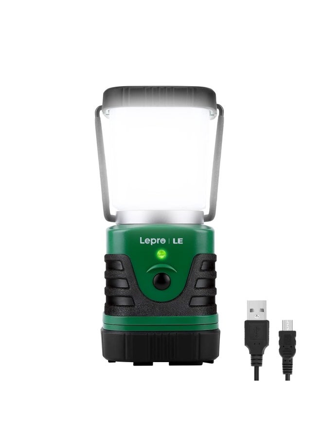 Lighting EVER - Le Rechargeable Camping Lantern 1000 Lumen Led Outdoor Lights 4 Modes Emergency Light Water Resistant Tent Light For Camping Hiking Fishing Power Cuts And More - Image 1