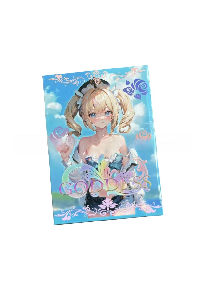 Generic - 55 Swimsuit Animation Goddess Card Laser Bronzing Flash Card Otaku Animation Surrounding The Original Ghost Destroy One Piece-Specifications:Goddess 1 Shot 55 Pieces Full Flash Plus Gilding - Image 1