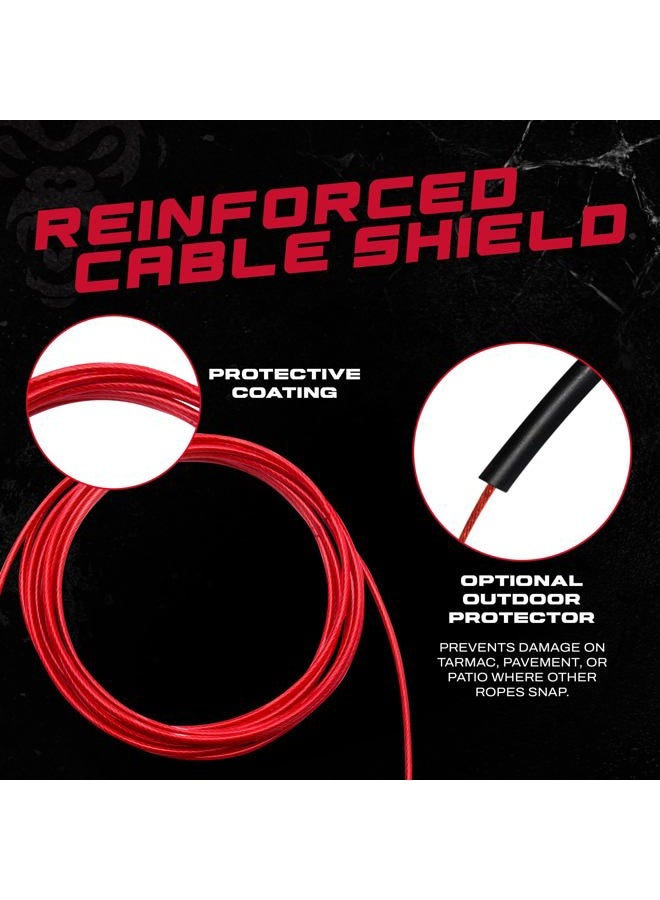 Beast Gear حبل القفز Beast Rope Pro المتقدم للياقة البدنية، والتكييف وفقدان الدهون. مثالي لتمارين كروس فيت، والملاكمة، وفنون القتال المختلطة، وتدريب HIIT، والتدريب المتقطع والقفز المزدوج. - Image 3