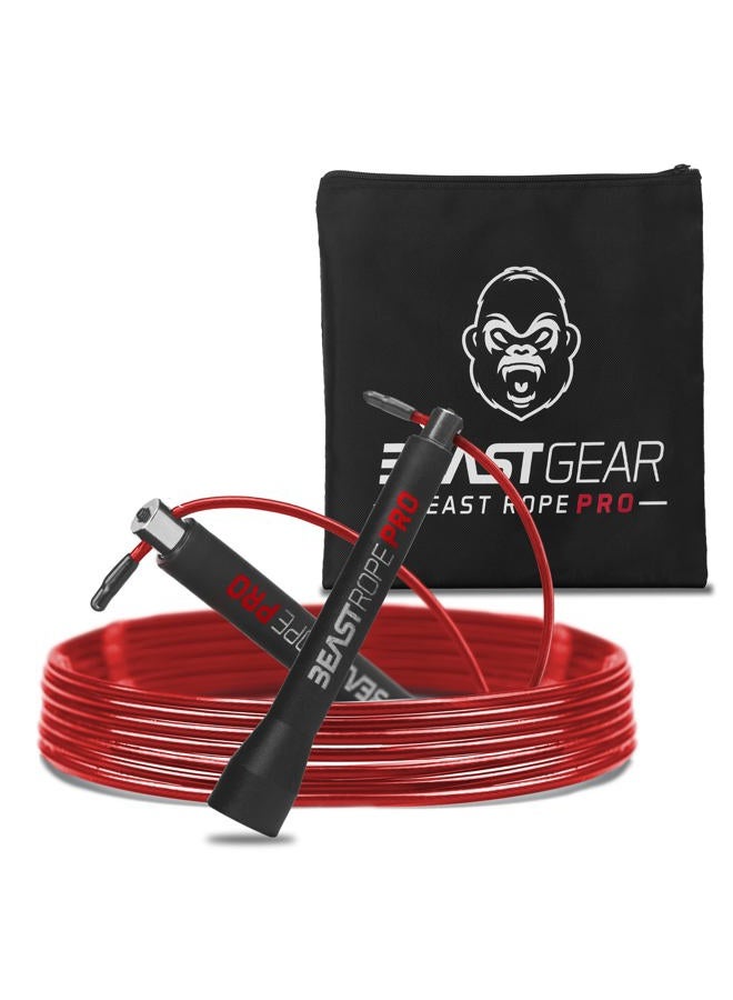 Beast Gear حبل القفز Beast Rope Pro المتقدم للياقة البدنية، والتكييف وفقدان الدهون. مثالي لتمارين كروس فيت، والملاكمة، وفنون القتال المختلطة، وتدريب HIIT، والتدريب المتقطع والقفز المزدوج. - Image 1