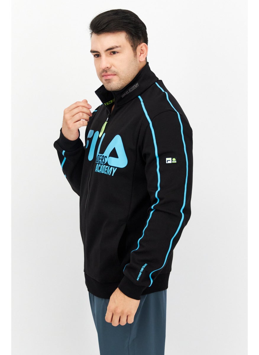 FILA Men Sportswear Fit Training Sweatshirt, Black Combo  - Image 4
