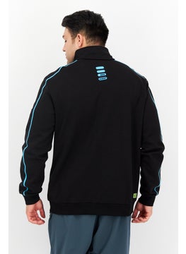 FILA Men Sportswear Fit Training Sweatshirt, Black Combo  - Image 3