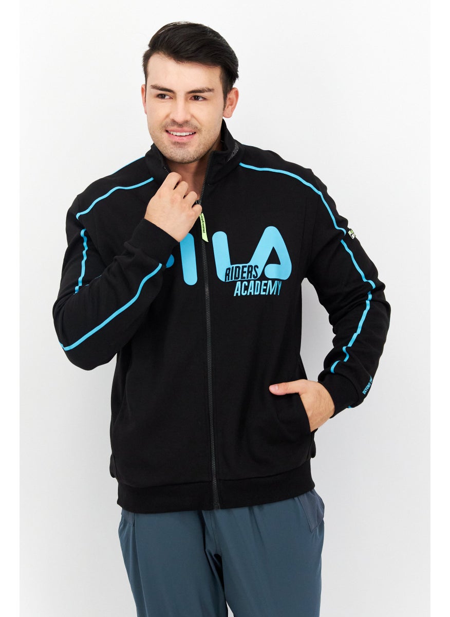FILA Men Sportswear Fit Training Sweatshirt, Black Combo  - Image 1