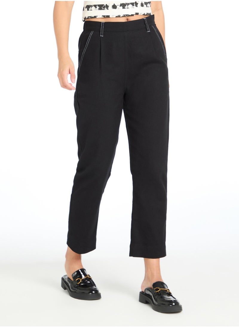 The Label Life Black Mickey Graphic Print Utility Pocket Pants by Disney – Trendy & Comfortable  - Image 4