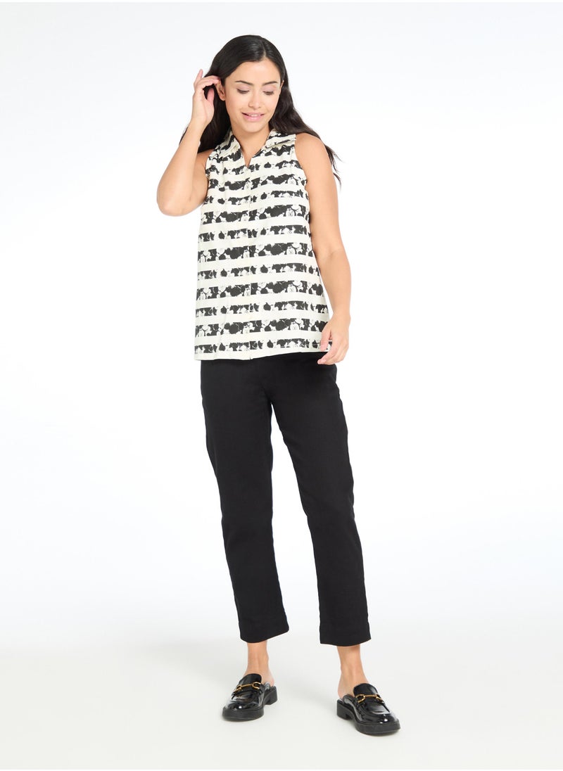 The Label Life Black Mickey Graphic Print Utility Pocket Pants by Disney – Trendy & Comfortable  - Image 1