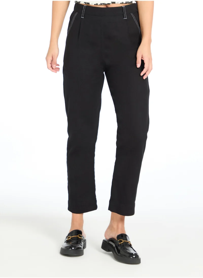 The Label Life Black Mickey Graphic Print Utility Pocket Pants by Disney – Trendy & Comfortable