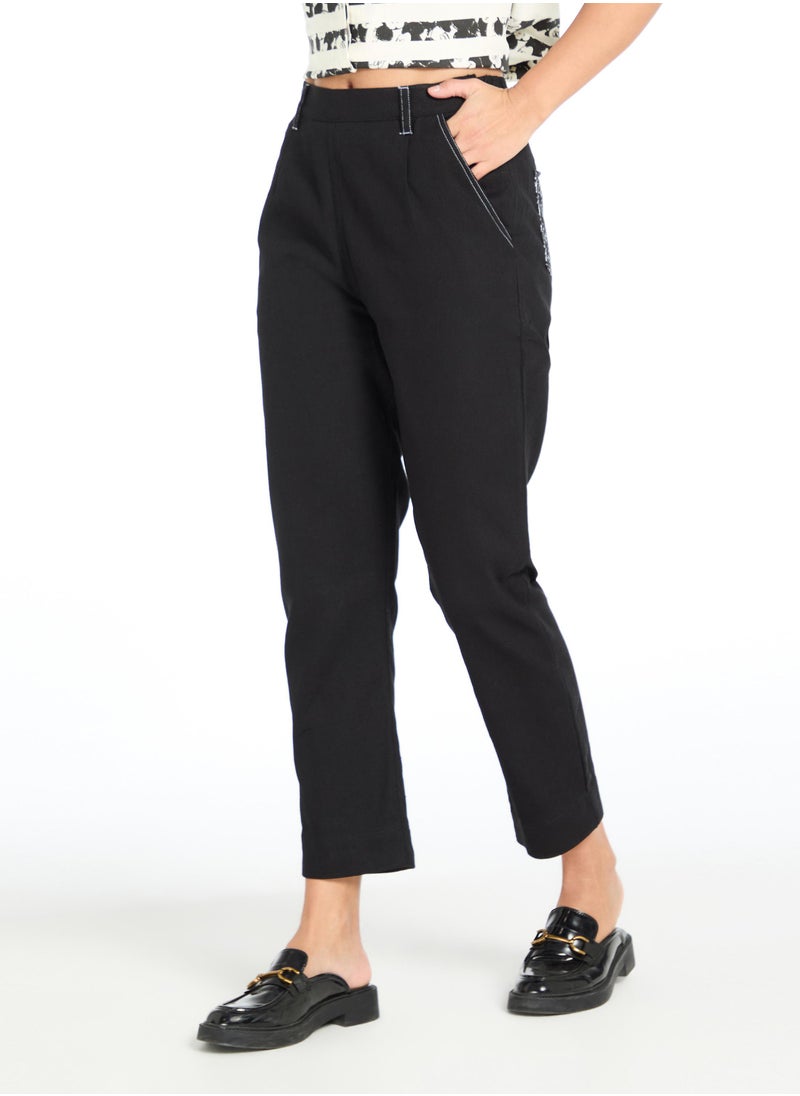 The Label Life Black Mickey Graphic Print Utility Pocket Pants by Disney – Trendy & Comfortable  - Image 3