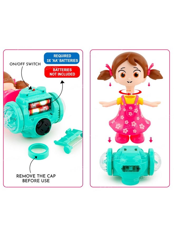 Zest 4 Toyz Musical Dancing Girl Doll Activity Play Center Toy 360 Degree Rotating with Flashing Lights and Bump n Go Action Toys for Kids (Pack of 1) Pink - pzsku/Z708718D8920E55207CD2Z/45/_/1737806439/ac3e6f7d-1c97-4118-bdb7-d952c6bd664b