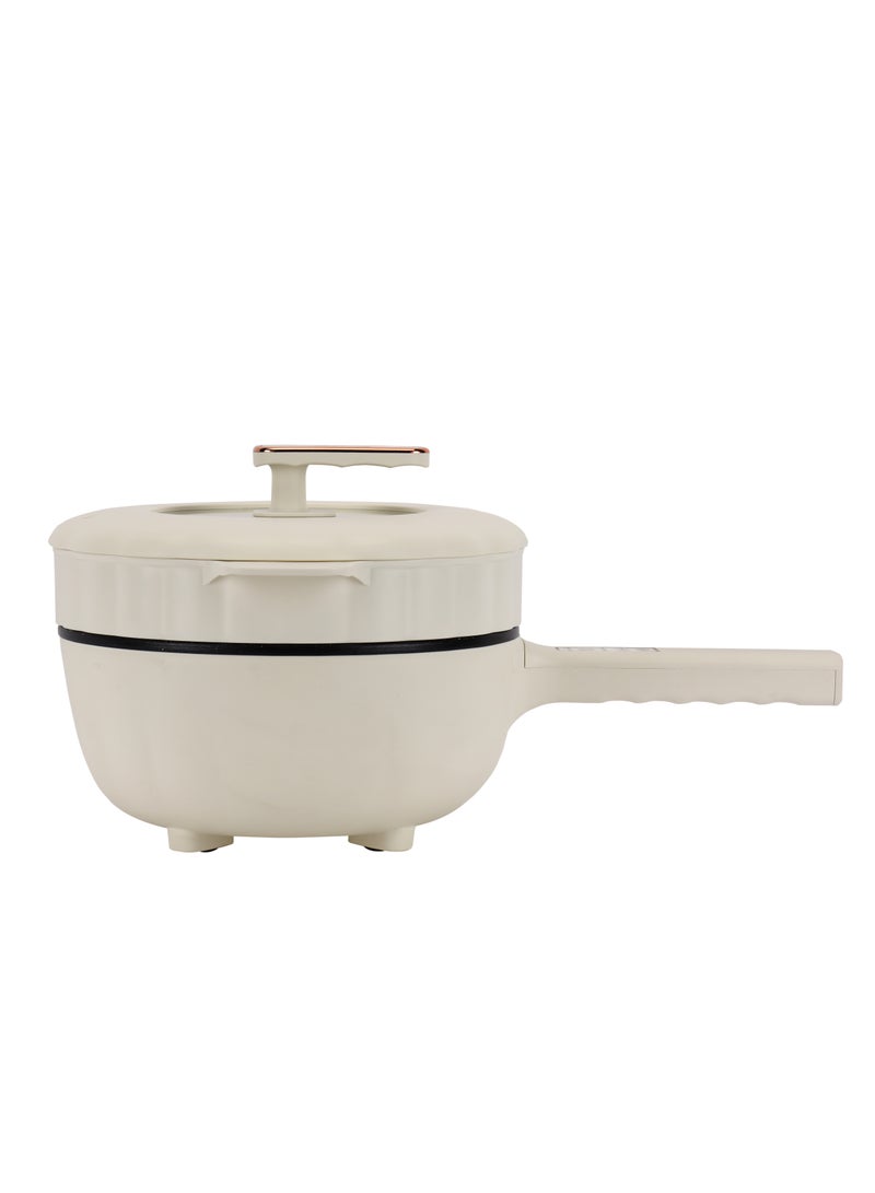 GEEPAS Geepas 4.0 L Electric Frying Pan- GFP63063/ with Teflon Non-Stick Coating, Multifunctional Steamer, 5 Functions/ Portable Design, Perfect for Stir-Fry, Hot Pot, Oil Fry, Steam, or Soup  - Image 2