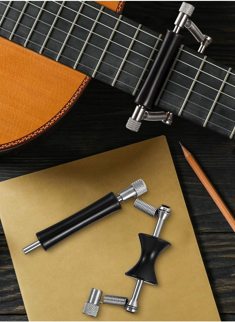 LENND - Guitar Rolling Capo Sliding Capo Adjustable Capo for Tuning Tone of String Instruments for Electric Guitar and Acoustic Guitar or Ukulele Mandolin Banjo - Image 1