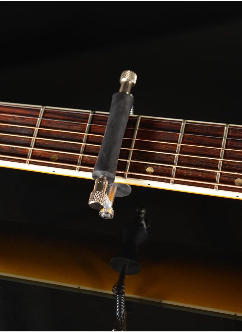 LENND - Guitar Rolling Capo Sliding Capo Adjustable Capo for Tuning Tone of String Instruments for Electric Guitar and Acoustic Guitar or Ukulele Mandolin Banjo - Image 1