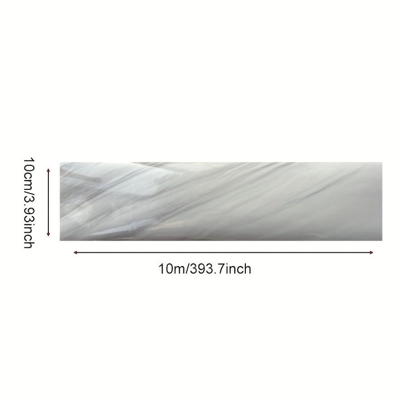 Wood Color Self Adhesive Skirting Board 393.7inch Waterproof Wall Baseboard Decoration - Image 3