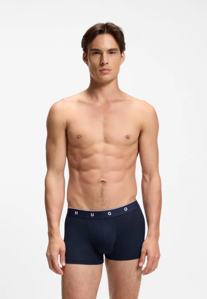 هوجو Jacquard trunks with exposed waistband