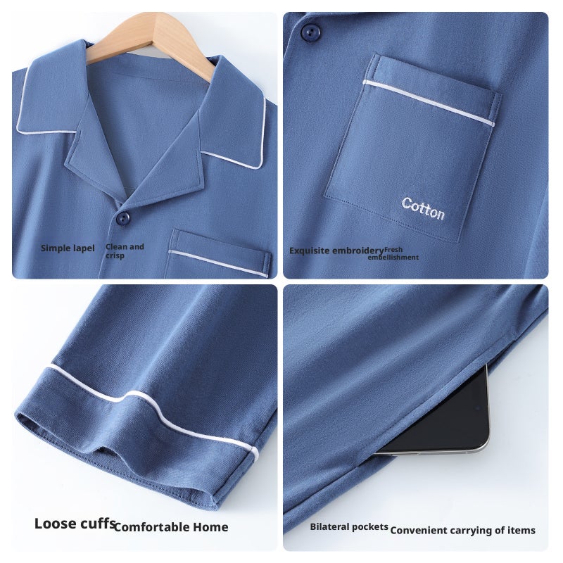 Men's 100% Cotton Pyjama Set - Image 4
