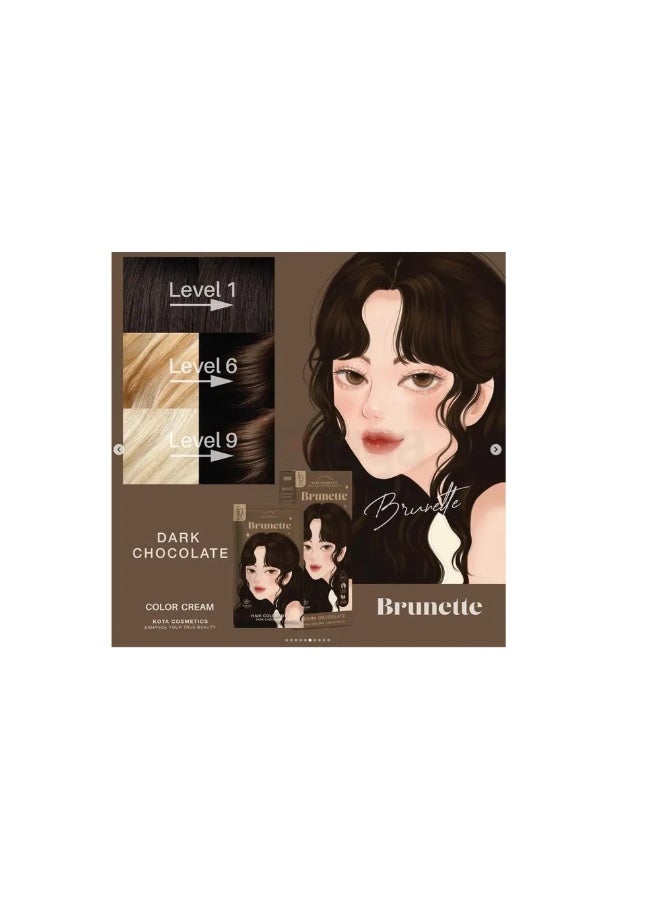 KOTA Cream Permanent Hair Dark Chocolate color - Image 4