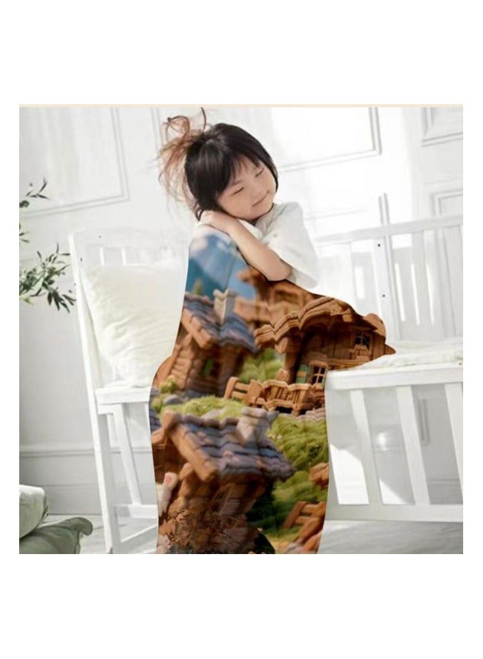 general Children's or student cartoon flannel thin blanket (warm and comfortable, suitable for sleep, games) 100cm*150cm - Image 3