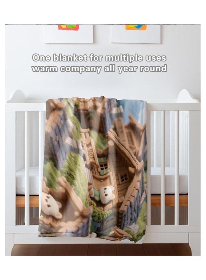 general Children's or student cartoon flannel thin blanket (warm and comfortable, suitable for sleep, games) 100cm*150cm - Image 4