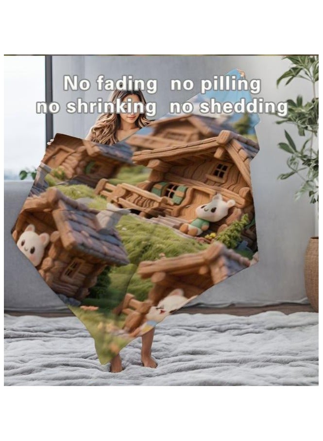 general Children's or student cartoon flannel thin blanket (warm and comfortable, suitable for sleep, games) 100cm*150cm - Image 5