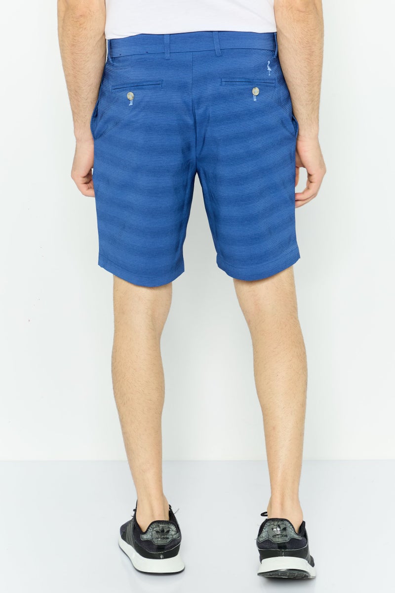 Tailorbyrd Men Sportswear Fit Golf Shorts, Blue - Image 3