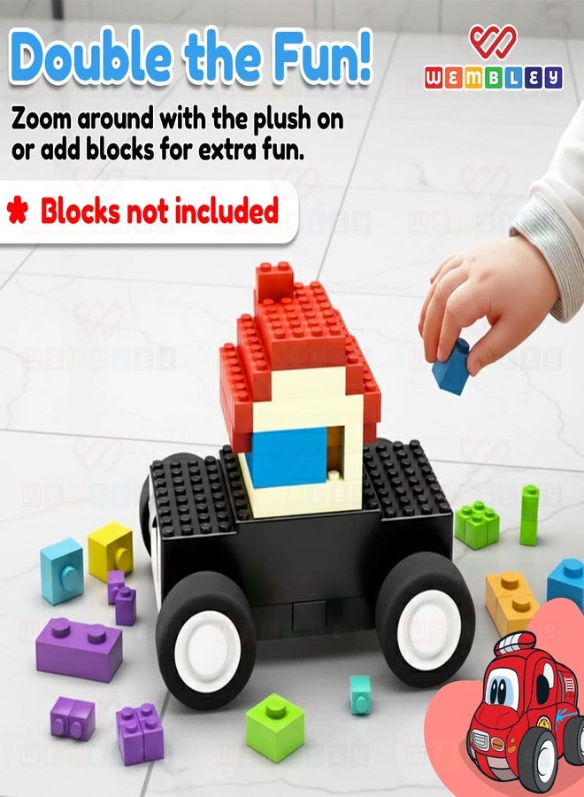 ويمبلي سيارة ويمبلي فاير القطيفة تعمل بالتحكم عن بعد | لعبة ناعمة تعمل بالتحكم عن بعد مع موسيقى تفاعلية | مع جهاز تحكم عن بعد بتردد 2.4 جيجاهرتز | سيارة ملونة ومتينة تعمل بالتحكم عن بعد مع قطيفة قابلة للغسل | هدية مثالية للأطفال من عمر سنتين فما فوق، 3، 4، 5 سنوات - Image 3