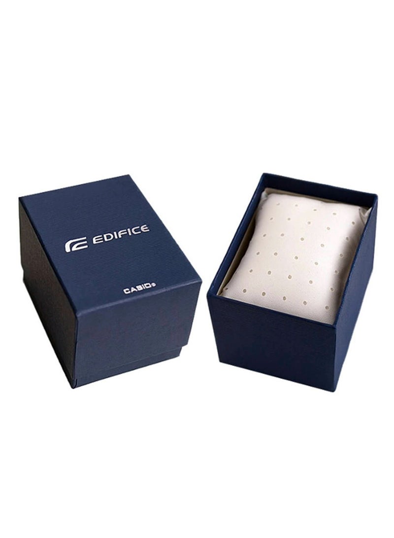 CASIO ساعة Edifice كوارتز بمينا بيضاء من الفولاذ المقاوم للصدأ للرجال EFR-S108D-7AVUDF - Image 2