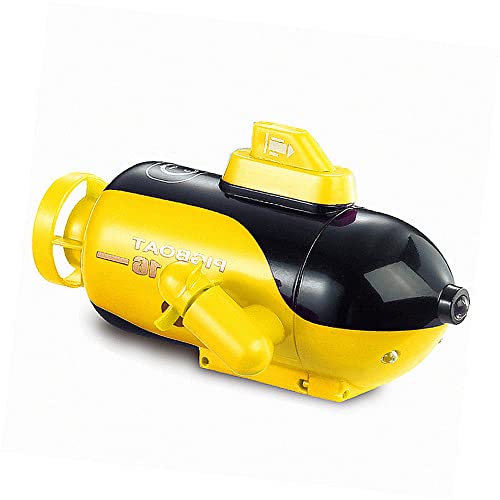 GoolRC غول آر سي غواصة صغيرة للتحكم عن بعد، غواصة RC قارب تحكم عن بعد 4 قنوات للأمام/الغوص، للخلف/الطفو، دوران لليسار، دوران لليمين أصفر - Image 4