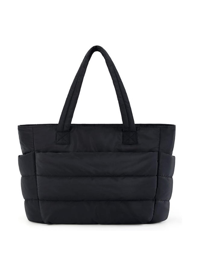 BAGSMART - BAGSMART Tote Bag for Women, Lightweight Puffy Tote Bag with Compartments, Quilted Shoulder Bag Handbag for Travel, Work - Image 1