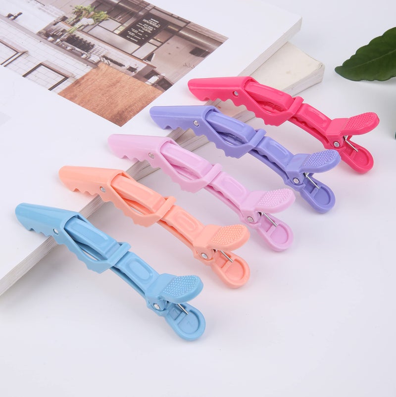 HH&LL Hair Clips for Women 10 Pack Wide Teeth & Double-Hinged Design Alligator Styling Sectioning Clips of Professional Hair Salon Quality - Image 3