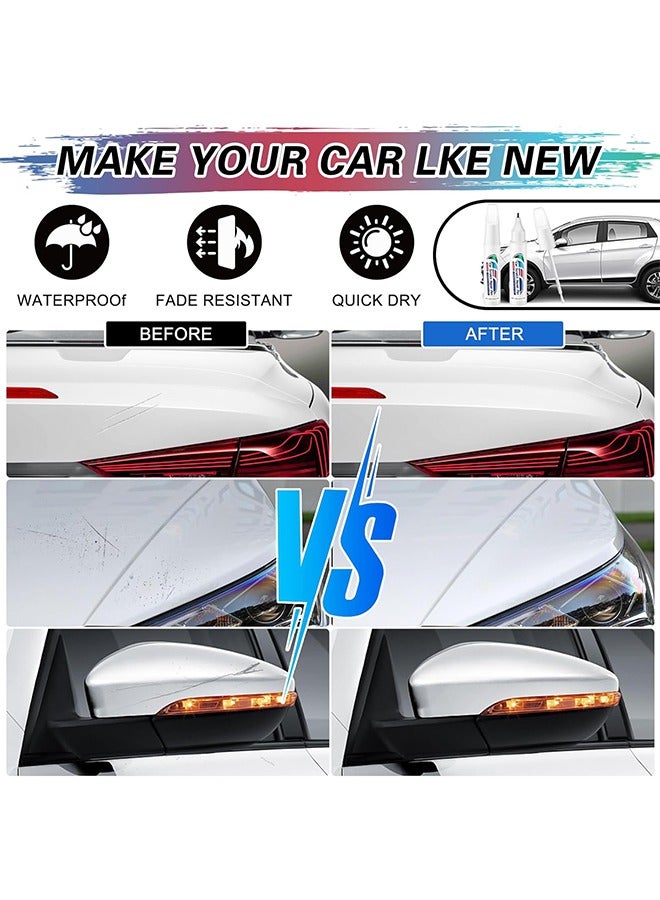 Homonth Touch Up Paint for Cars,Car Paint Scratch Repair Pen Car Paint Touch Up Pen Car Scratch Remover Quick and Easy Fix Auto Paint Chip Repair Auto Touch Up Paint for Scratch Repair Various Cars (White)  - Image 2