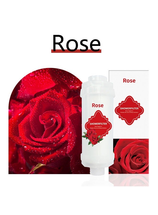 Vitamin Scented Beads shower Fliter, Anti Hair Loss, Prevents Dry Skin, Chlorine Removal, Rust Removal, Relaxing Aromatherapy, Non-Toxic (Rose scent),100g  - Image 1