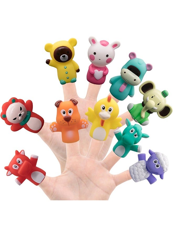 meayul 10Pcs Finger Puppet Set, Animals Finger Puppet Toys for Kids, Party Favors, Educational, Bath Toys, Story Time, Beach Toys, Playtime for Early Education Gift for Boys Girls - Image 1
