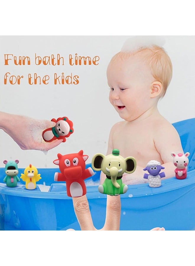 meayul 10Pcs Finger Puppet Set, Animals Finger Puppet Toys for Kids, Party Favors, Educational, Bath Toys, Story Time, Beach Toys, Playtime for Early Education Gift for Boys Girls - Image 4