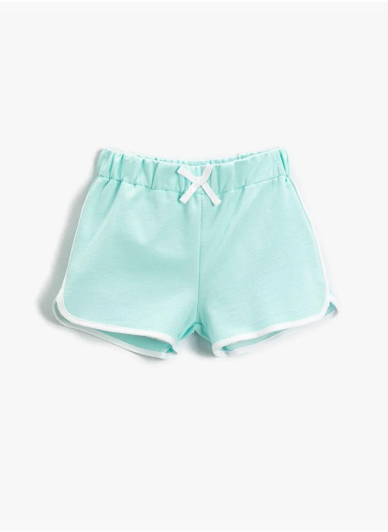 كوتون Bow Striped Shorts Cotton