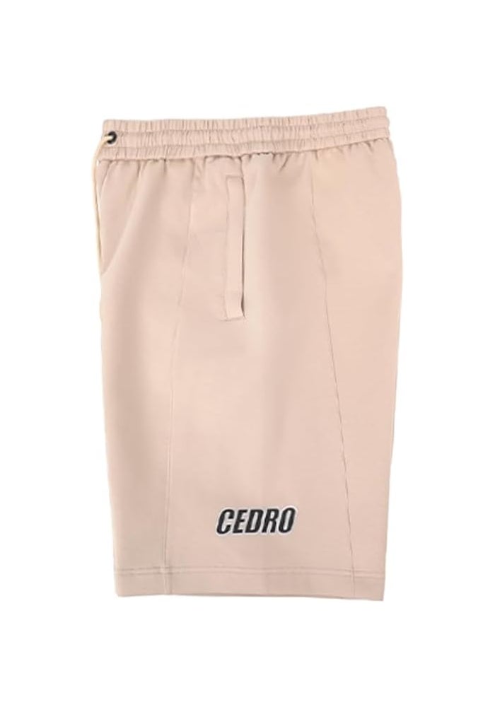 Cedro Men's Oversize Graphic Tee & Shorts Set in Beige - Image 3