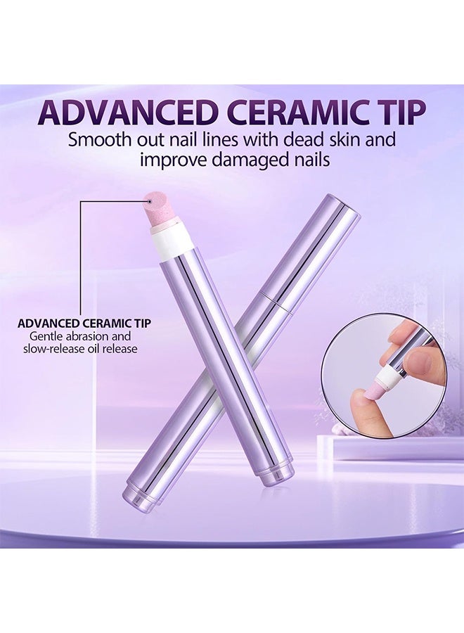 VIPABC Upgrade 3-in-1 Cuticle Oil Pen, Cuticle Pusher Nail Oil Pen With Ceramic Tip, Cuticle Treatment For Hangnails, Dry & Damaged Nails, Nail Cuticle Remover, Moisturizes & Strengthens Nails - Image 4