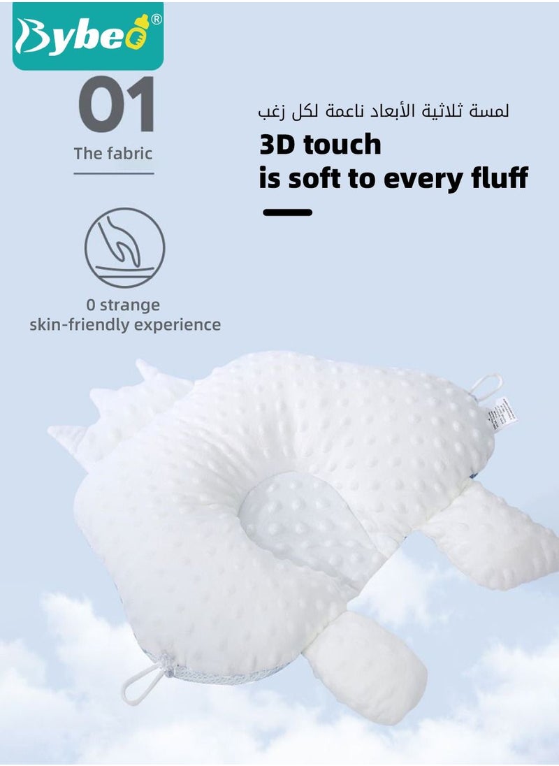 Bybeo - Baby Newborn Nursing Sleeping Pillow Anti-Startle Toddler Boys and Girls Comfortable Lightweight Shaping Pillows for Kids Infants Superhigh Quality - Image 1