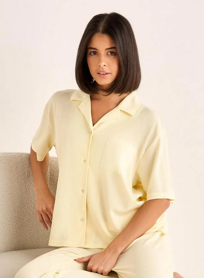 Splash FAV Pyjama Set Button-Down Shirt & Pants