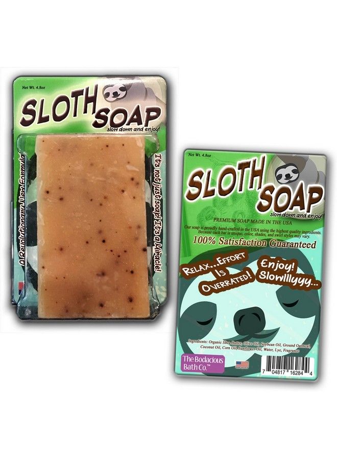 Gears Out Bodacious Bath Sloth Soap Handcrafted Bath Soap Made With Coffee Grounds 1 Bar - Image 4